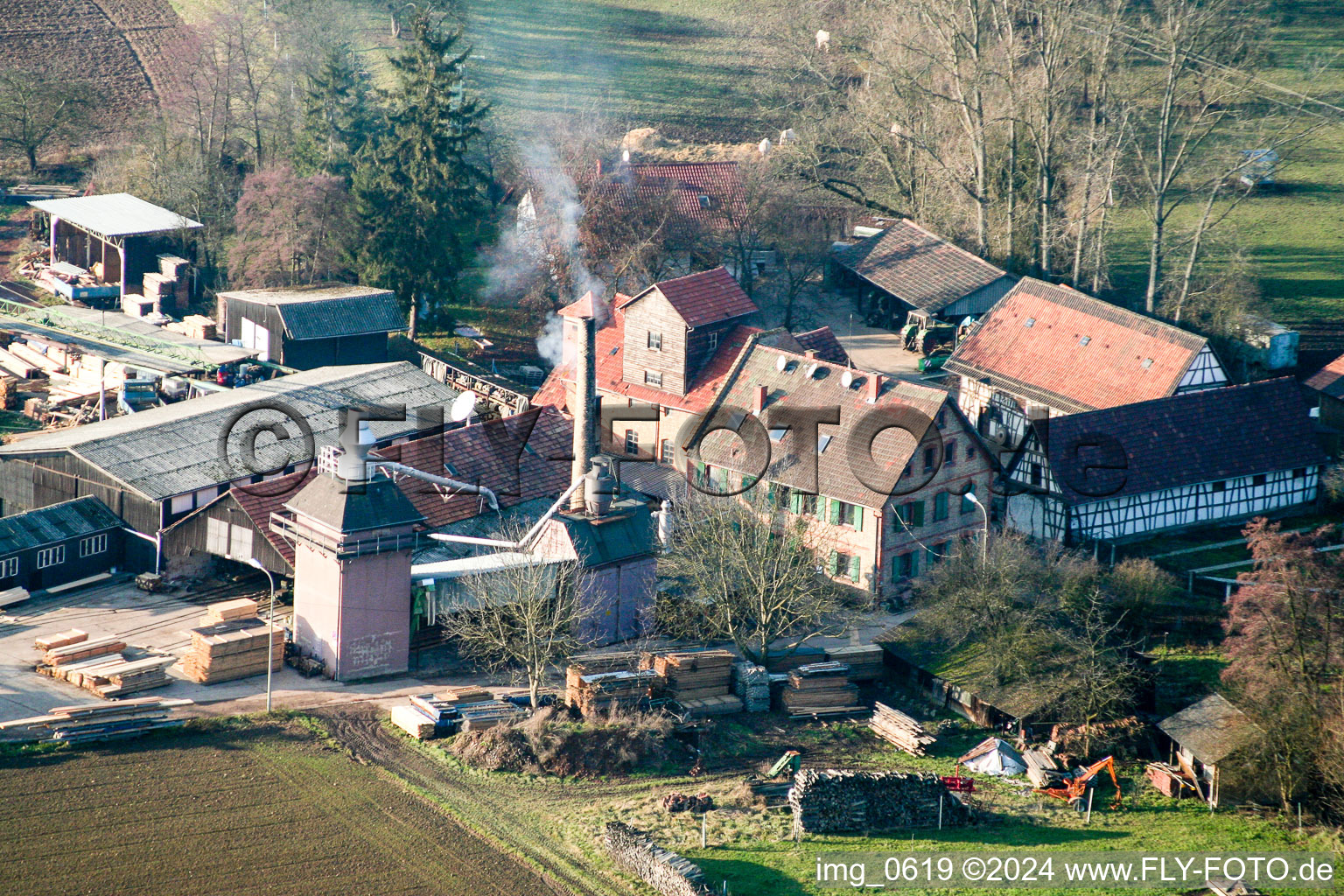 Schaidt Mill in the district Schaidt in Wörth am Rhein in the state Rhineland-Palatinate, Germany