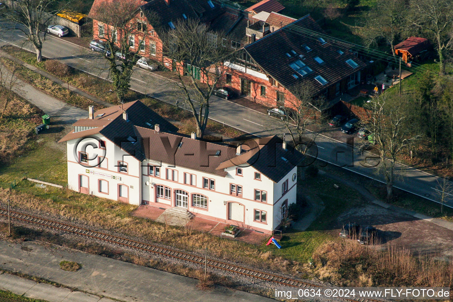 Train station Schaidt in the district Schaidt in Wörth am Rhein in the state Rhineland-Palatinate, Germany