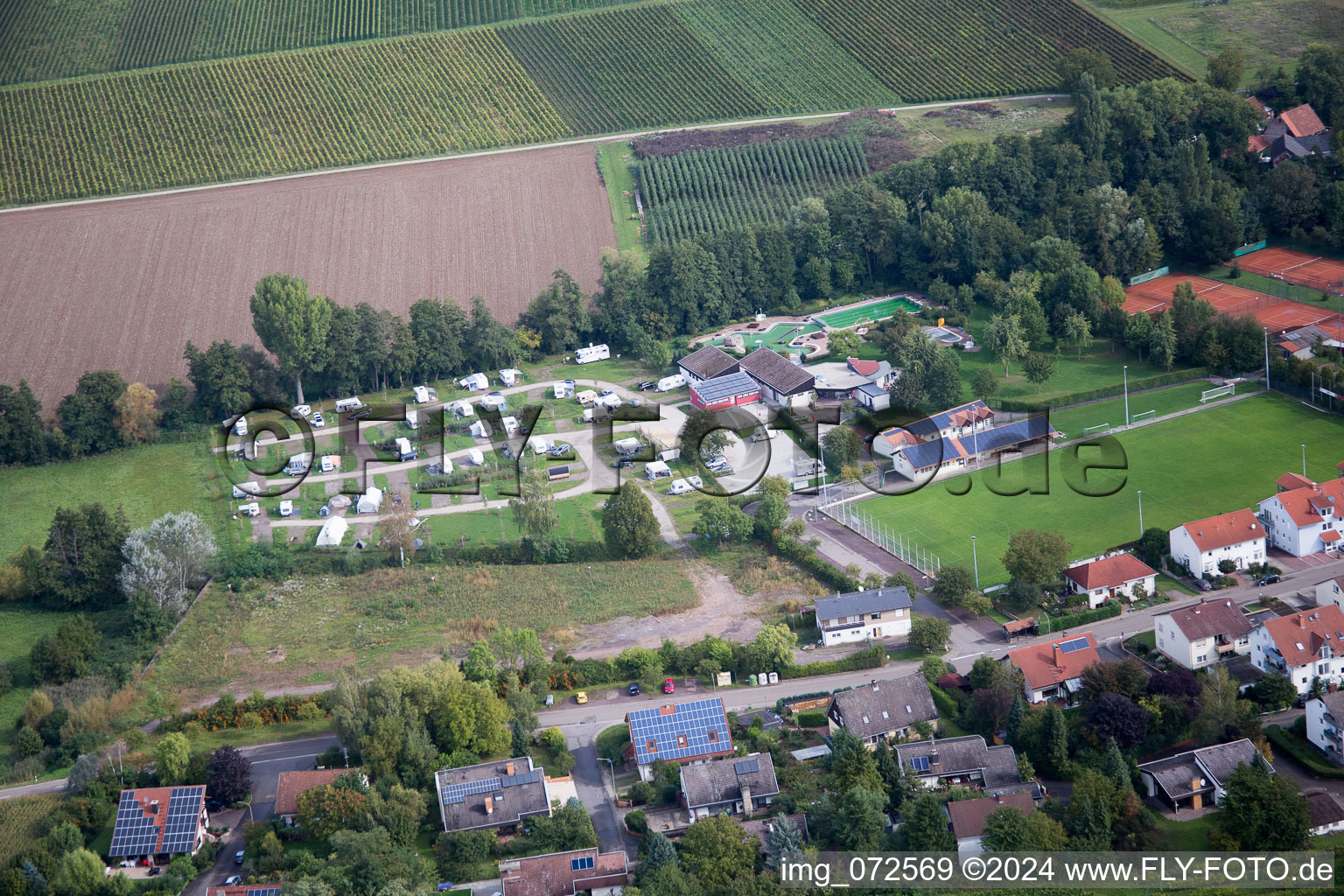 District Klingen in Heuchelheim-Klingen in the state Rhineland-Palatinate, Germany