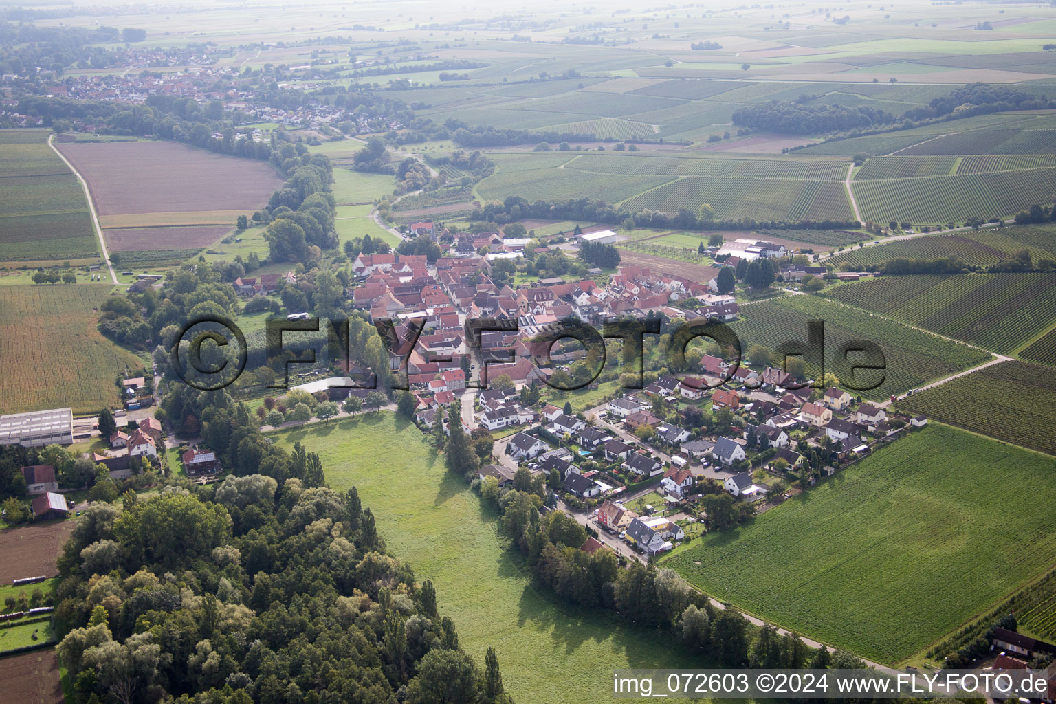 Klingbach in the district Klingen in Heuchelheim-Klingen in the state Rhineland-Palatinate, Germany