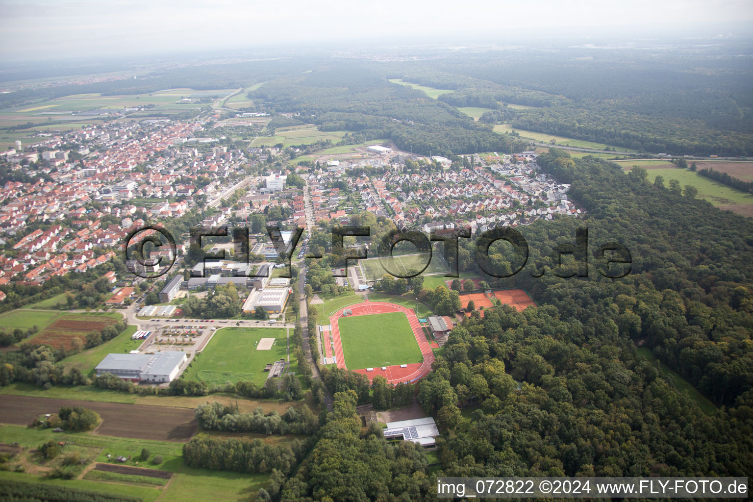 Kandel in the state Rhineland-Palatinate, Germany out of the air