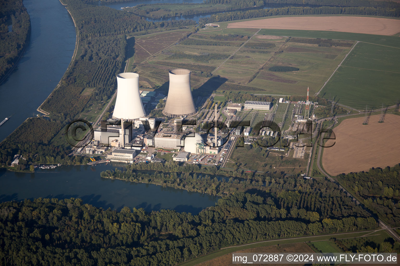 Philippsburg in the state Baden-Wuerttemberg, Germany