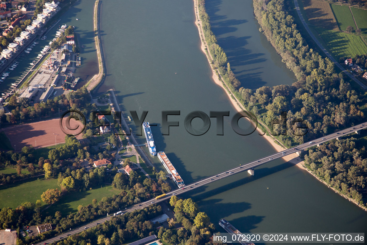 Aerial photograpy of Speyer in the state Rhineland-Palatinate, Germany