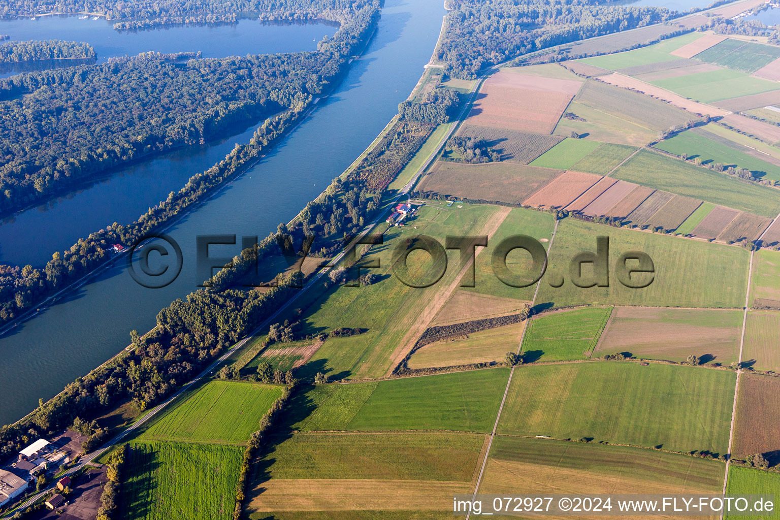 Airport in Ketsch in the state Baden-Wuerttemberg, Germany