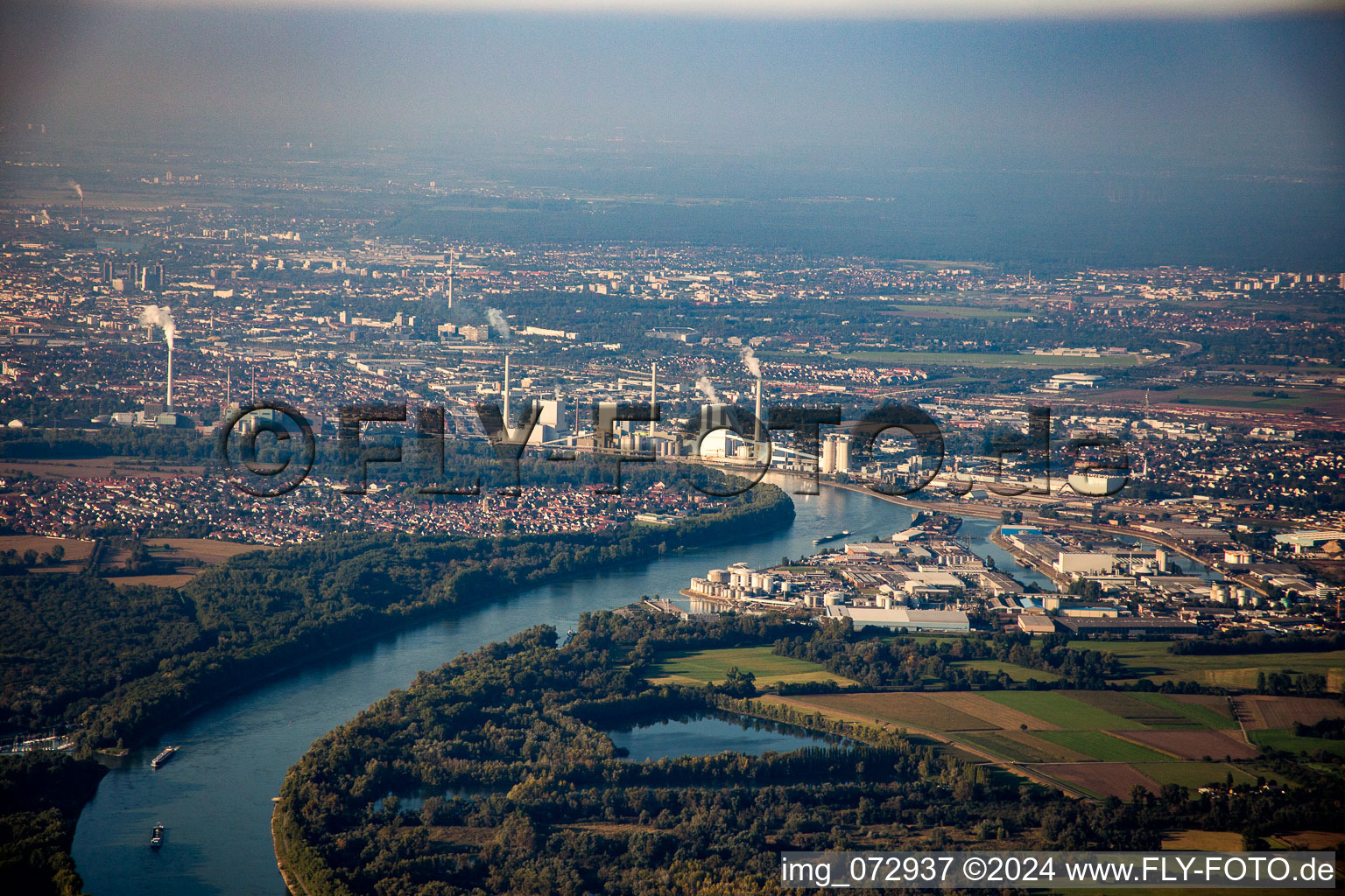 District Rheinau in Mannheim in the state Baden-Wuerttemberg, Germany