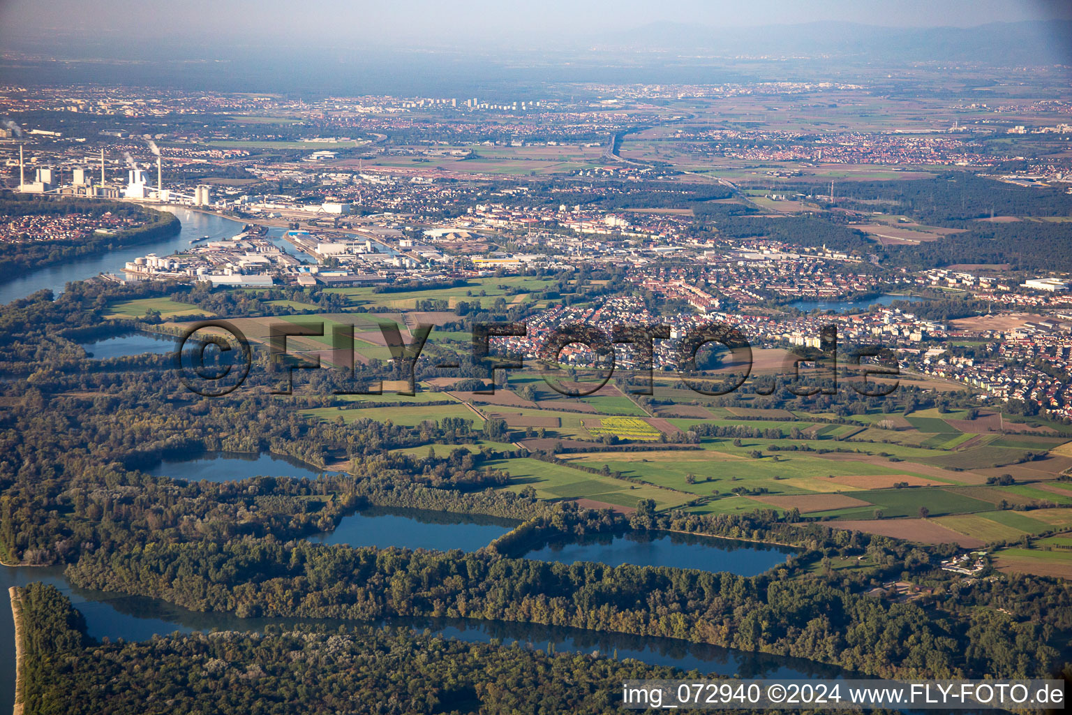 Schwetzinger Wiesen-Edinger Ried in Schwetzingen in the state Baden-Wuerttemberg, Germany