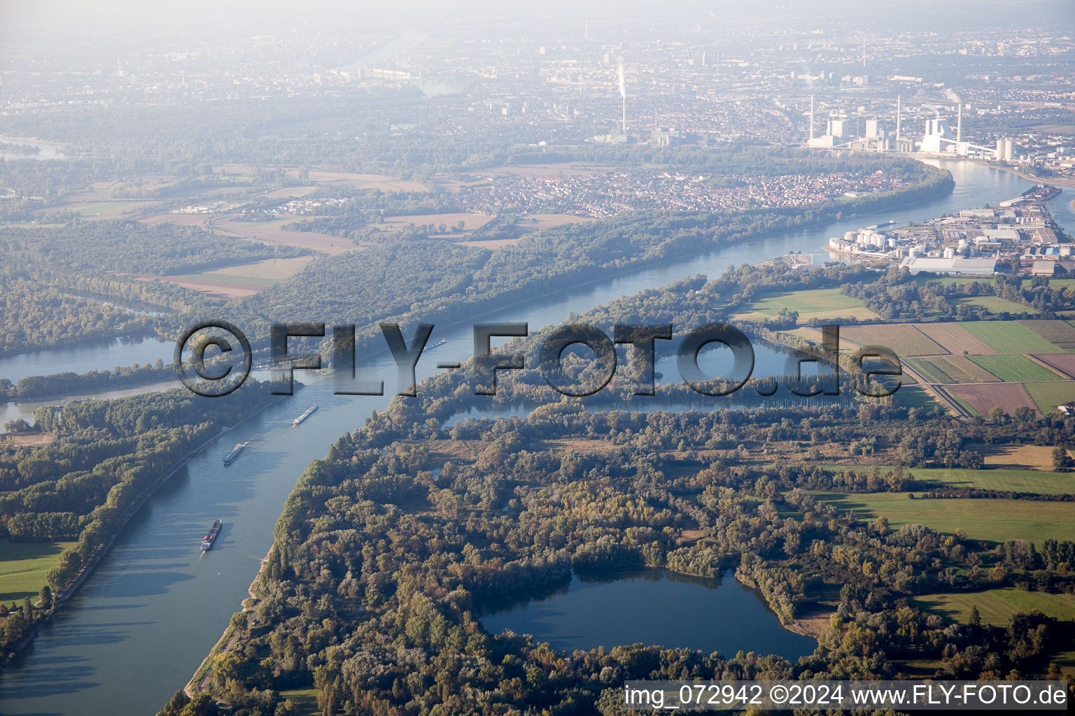 Altrip in the state Rhineland-Palatinate, Germany