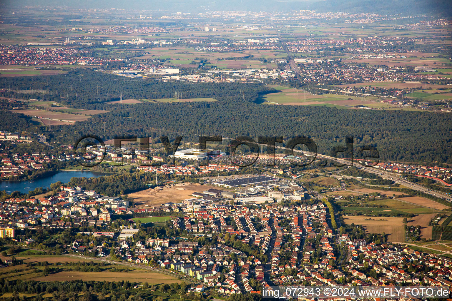 Schütte-Lanz-Park commercial area in Brühl in the state Baden-Wuerttemberg, Germany