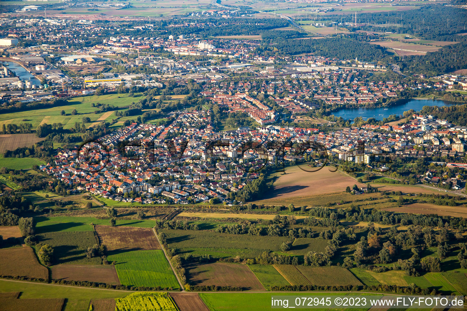 District Rohrhof in Brühl in the state Baden-Wuerttemberg, Germany