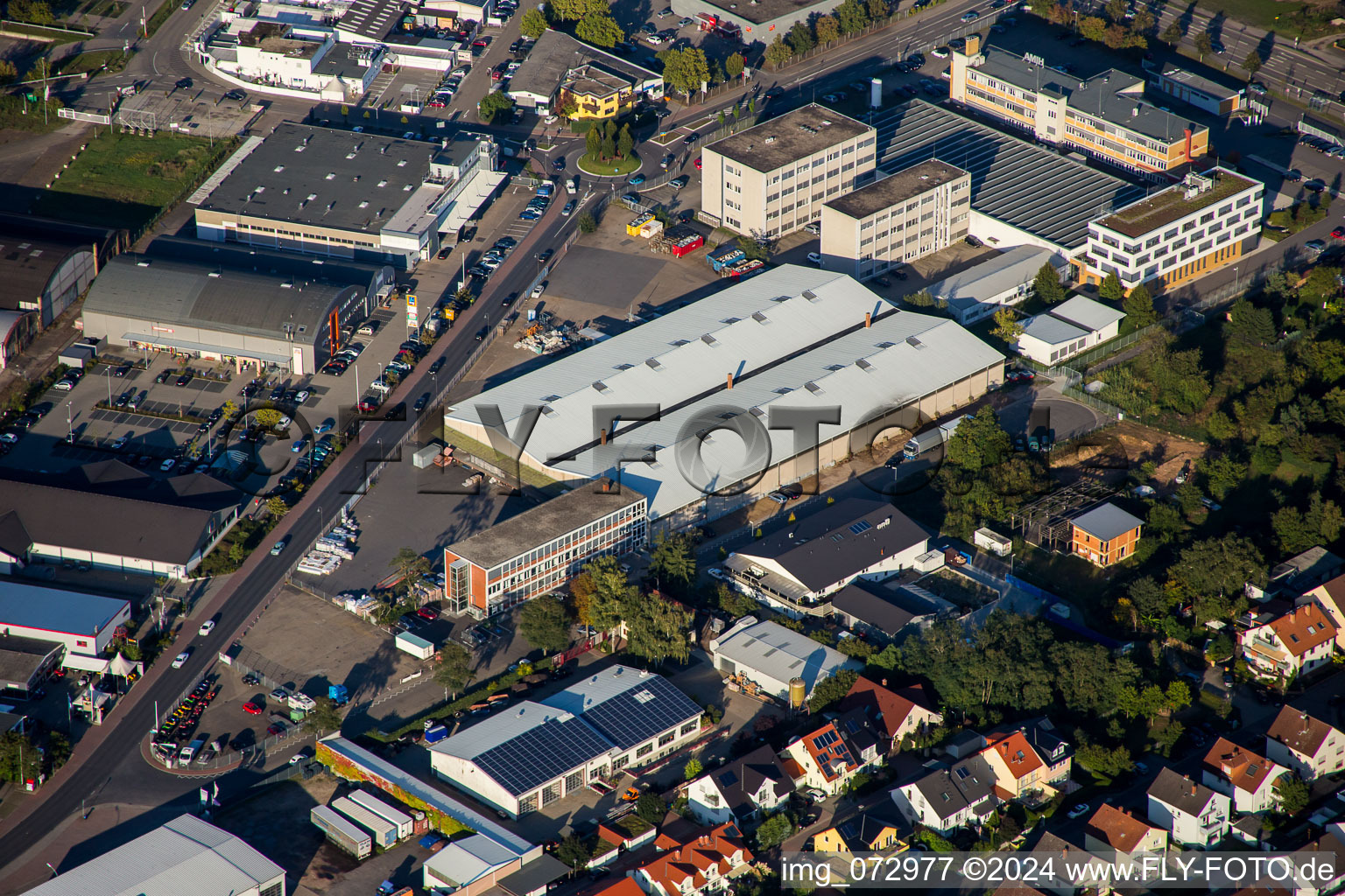 Industrial and commercial area HIMA Paul Hildebrandt in the district Rheinau in Bruehl in the state Baden-Wurttemberg