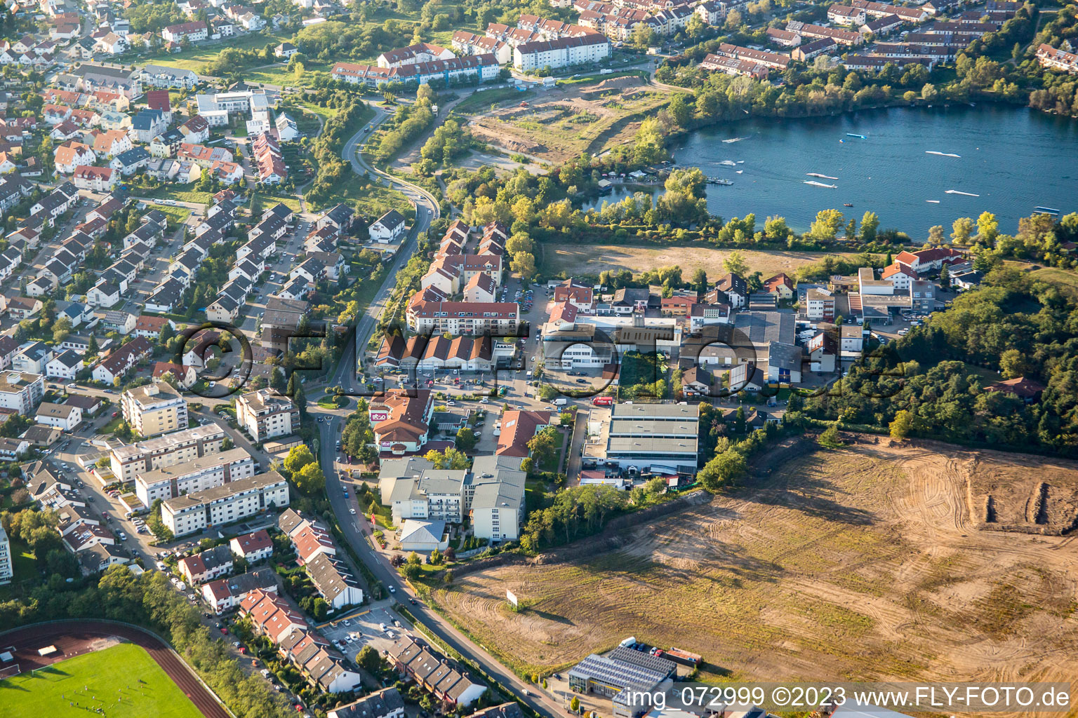 Airship Ring in the district Rohrhof in Brühl in the state Baden-Wuerttemberg, Germany