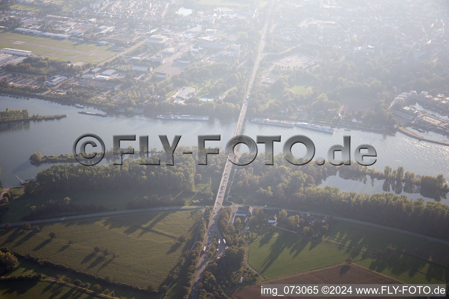 Speyer in the state Rhineland-Palatinate, Germany out of the air