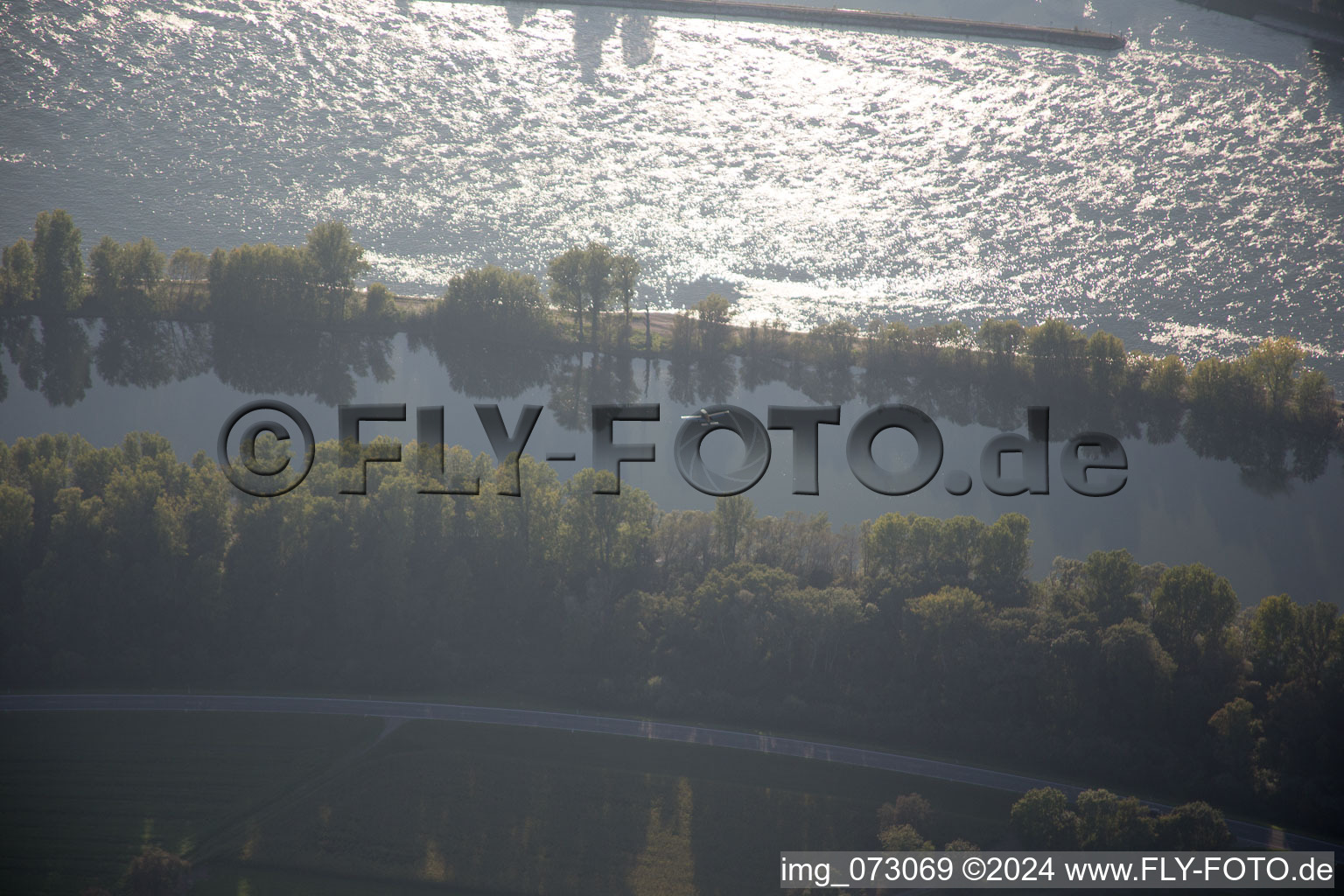 Speyer in the state Rhineland-Palatinate, Germany seen from above