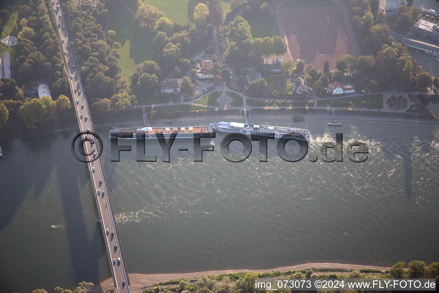 Harbor in Speyer in the state Rhineland-Palatinate, Germany