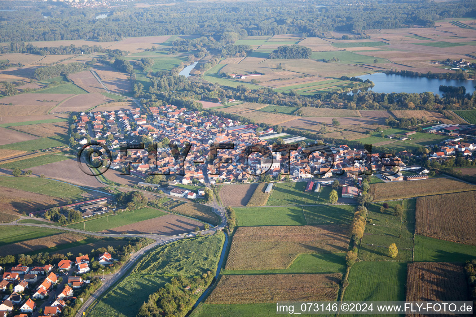 Neupotz in the state Rhineland-Palatinate, Germany