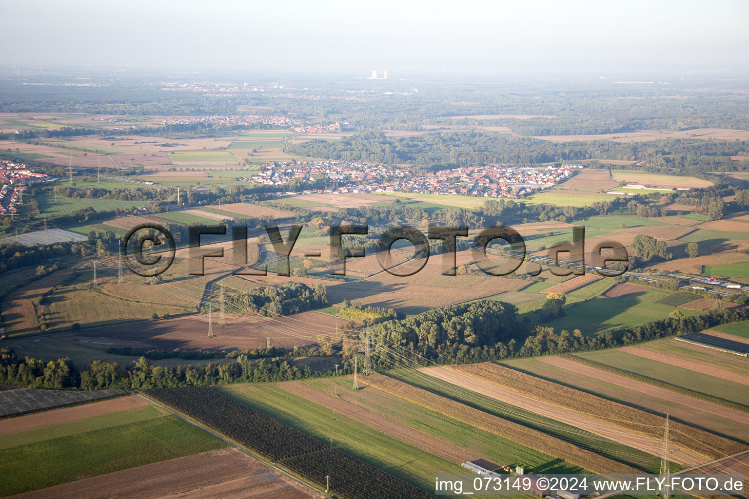 Kuhardt in the state Rhineland-Palatinate, Germany from above