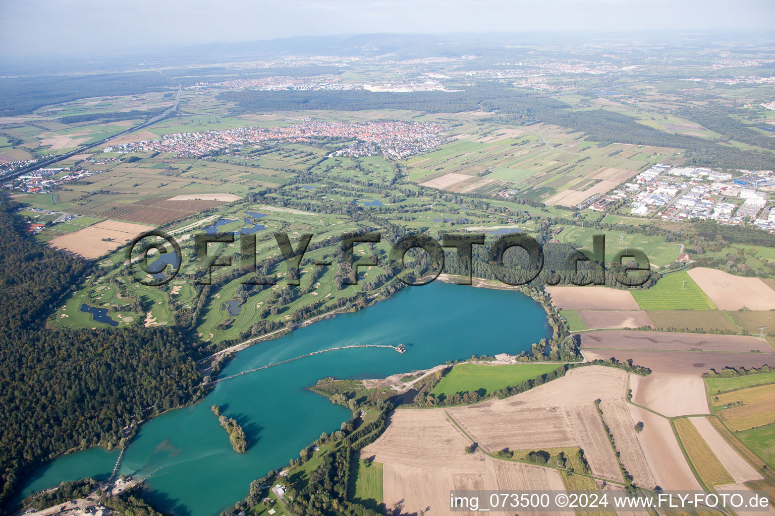 Golf Club at Lußhardtsee in the district Rot in St. Leon-Rot in the state Baden-Wuerttemberg, Germany