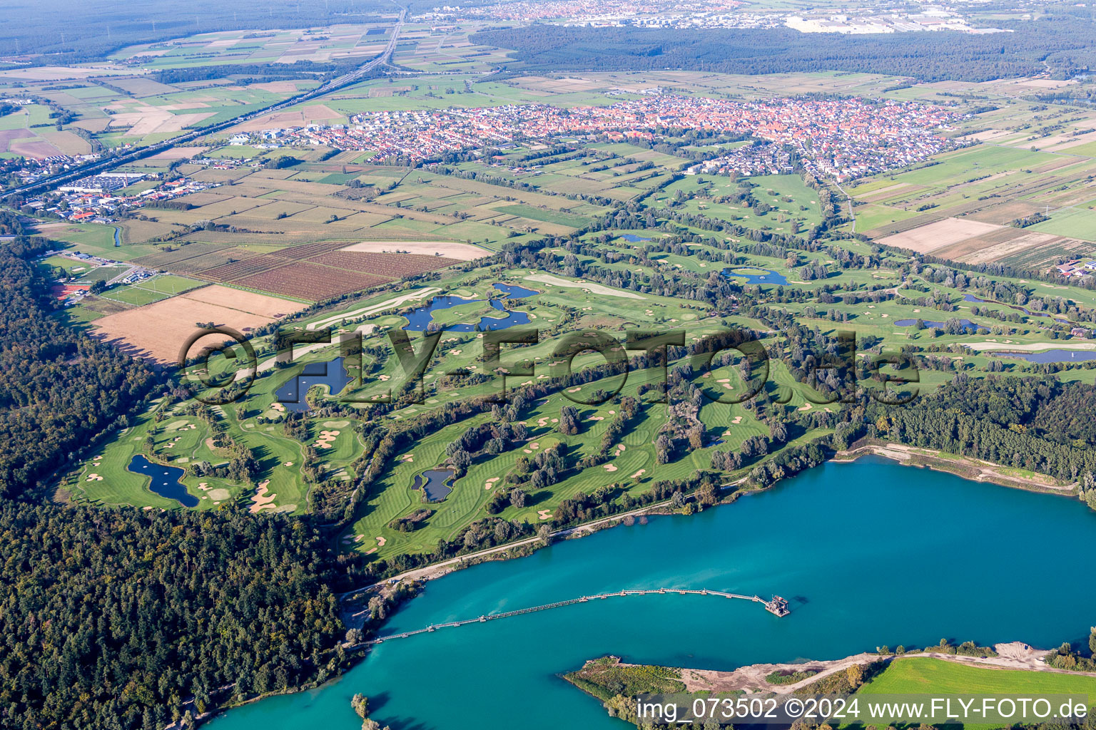 Grounds of the Golf course at of Golf Club St. Leon-Rot in Sankt Leon-Rot in the state Baden-Wurttemberg, Germany