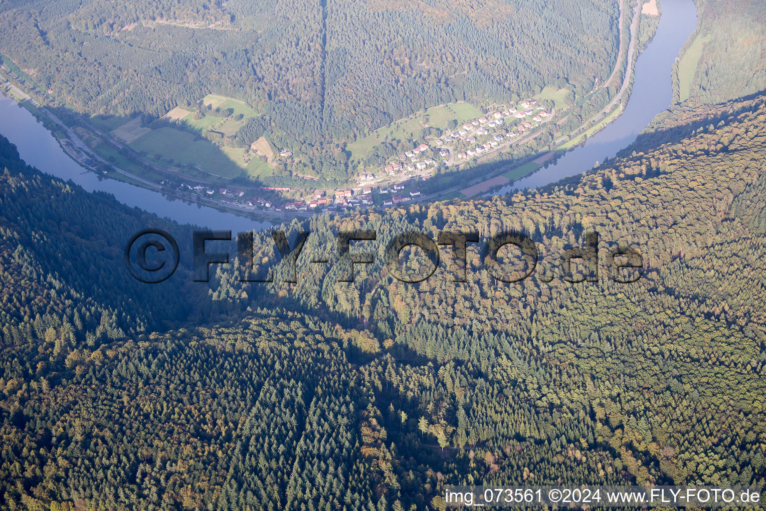 District Lindach in Eberbach in the state Baden-Wuerttemberg, Germany