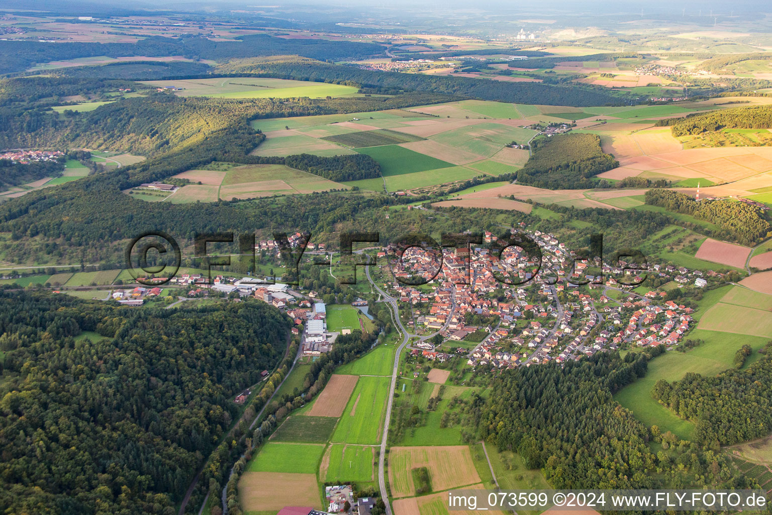 District Reicholzheim in Wertheim in the state Baden-Wuerttemberg, Germany