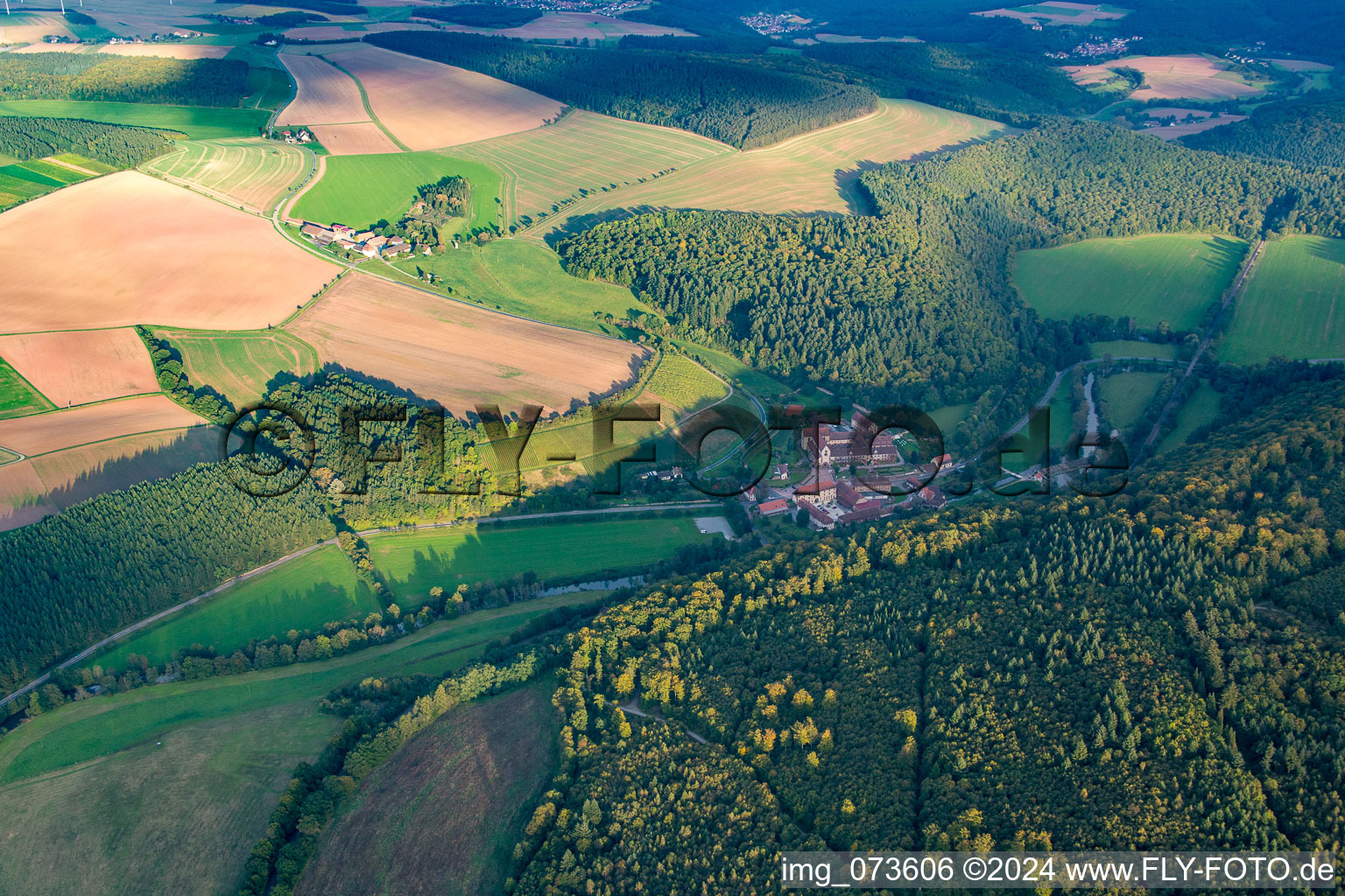 Monastery Bronnbach in the district Bronnbach in Wertheim in the state Baden-Wuerttemberg, Germany