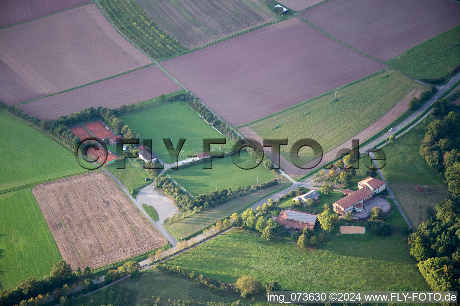 Aerial photograpy of Urphar in the state Baden-Wuerttemberg, Germany