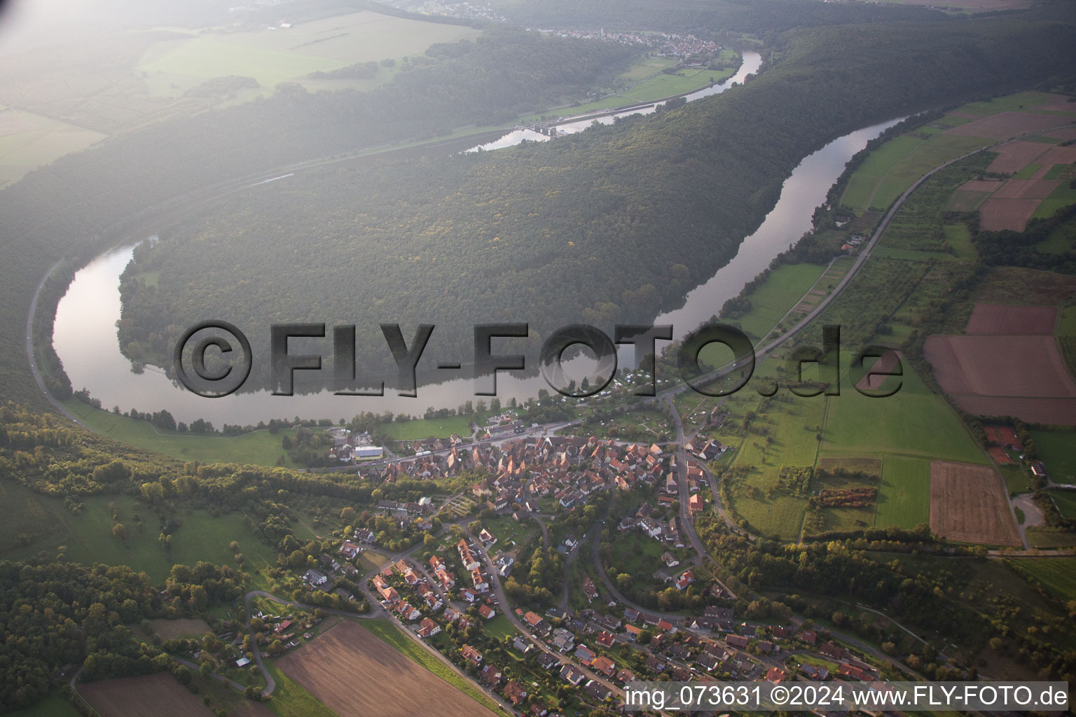 Danube loop the peninsula is in Bavaria in Urphar in the state Baden-Wuerttemberg, Germany