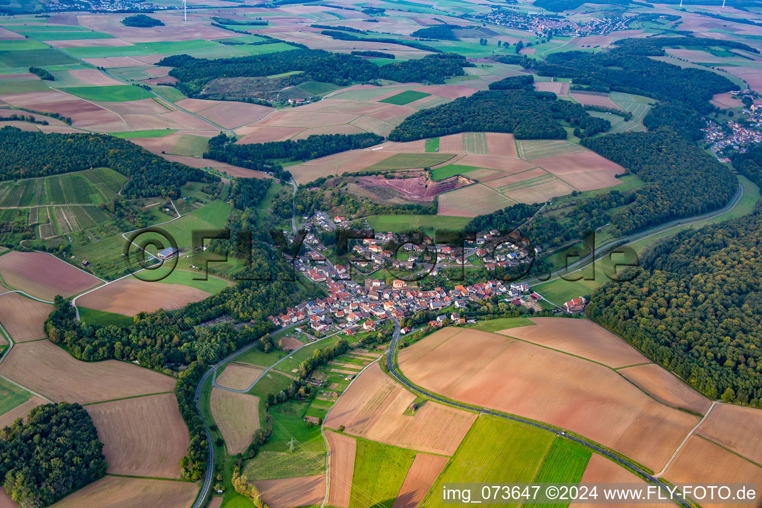 District Wüstenzell in Holzkirchen in the state Bavaria, Germany