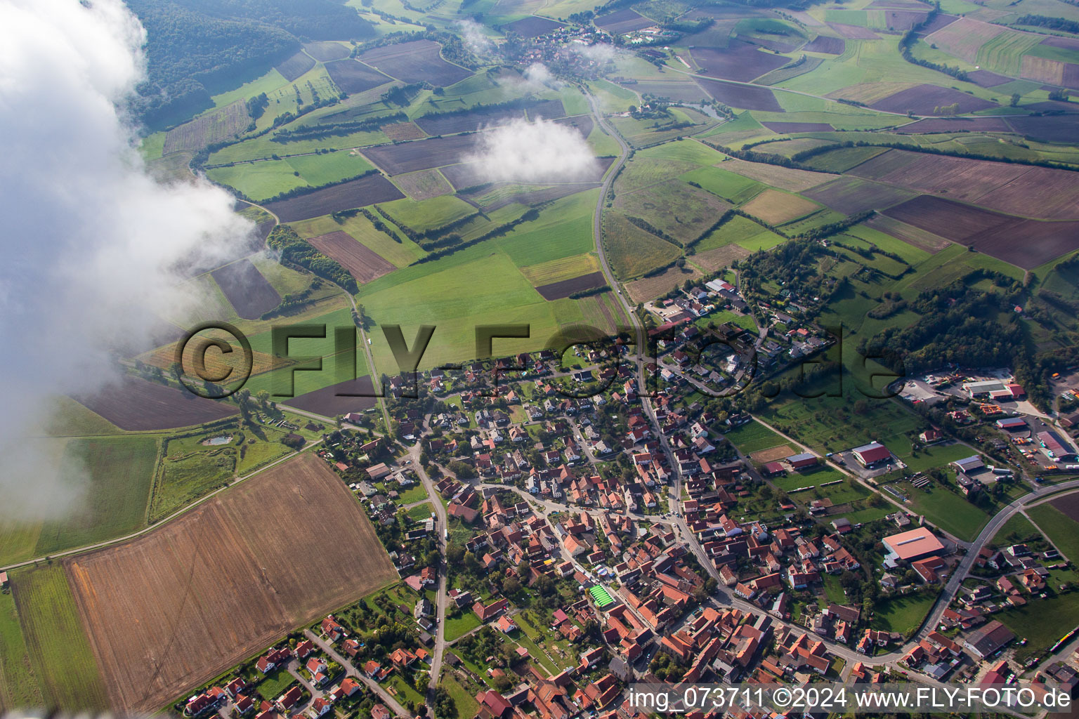 District Westheim in Knetzgau in the state Bavaria, Germany