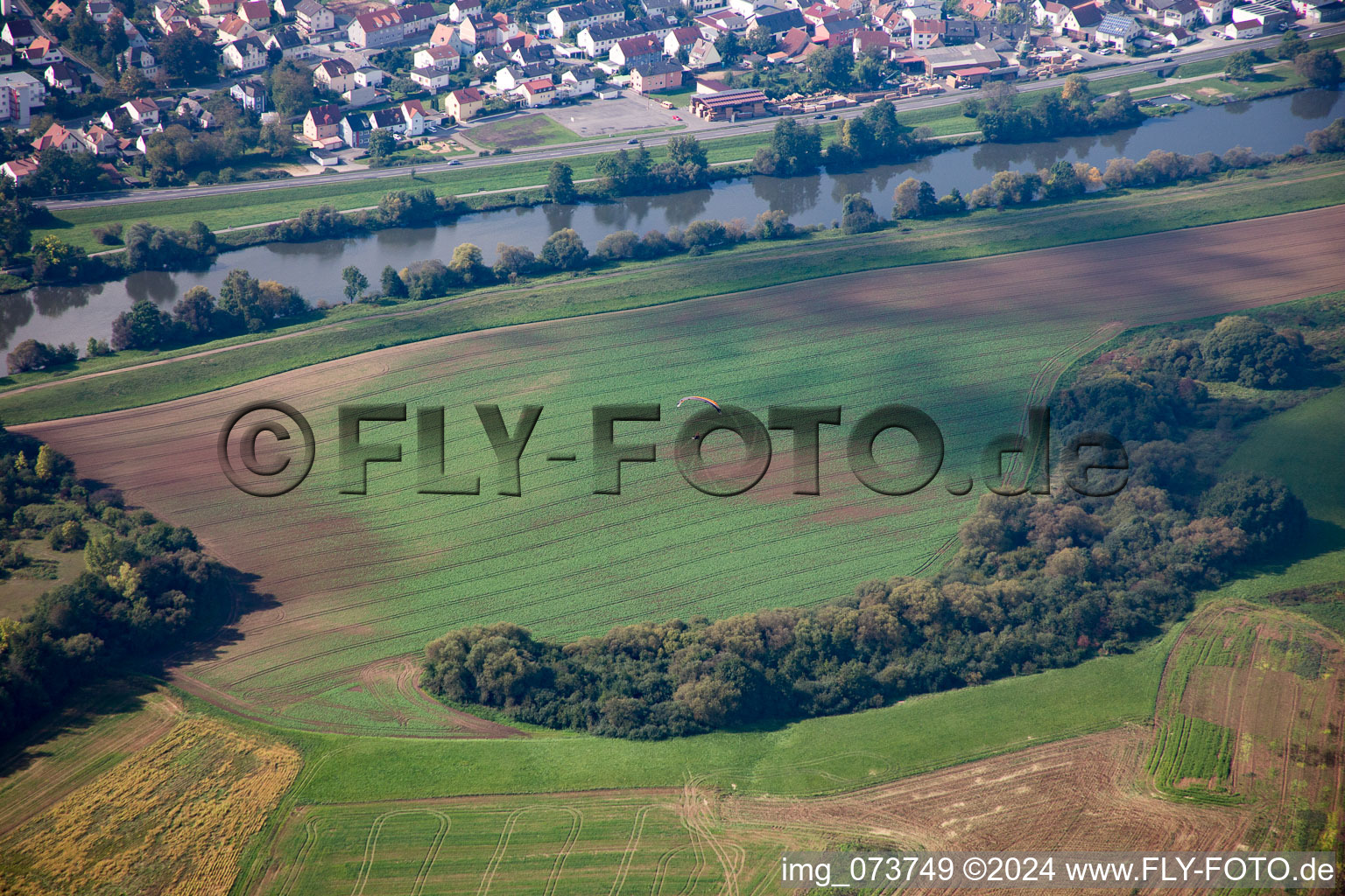 Aerial view of Bissenberg in the district Gaustadt in Bamberg in the state Bavaria, Germany