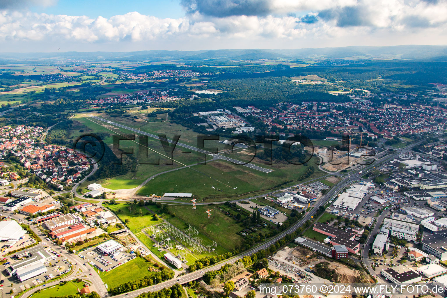 Special landing area Bamberg (EDQA) in the district Kramersfeld in Bamberg in the state Bavaria, Germany