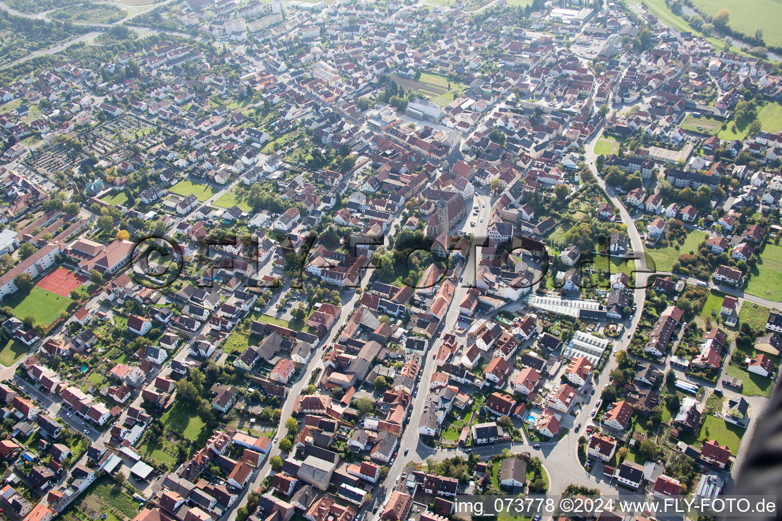 Hallstadt in the state Bavaria, Germany