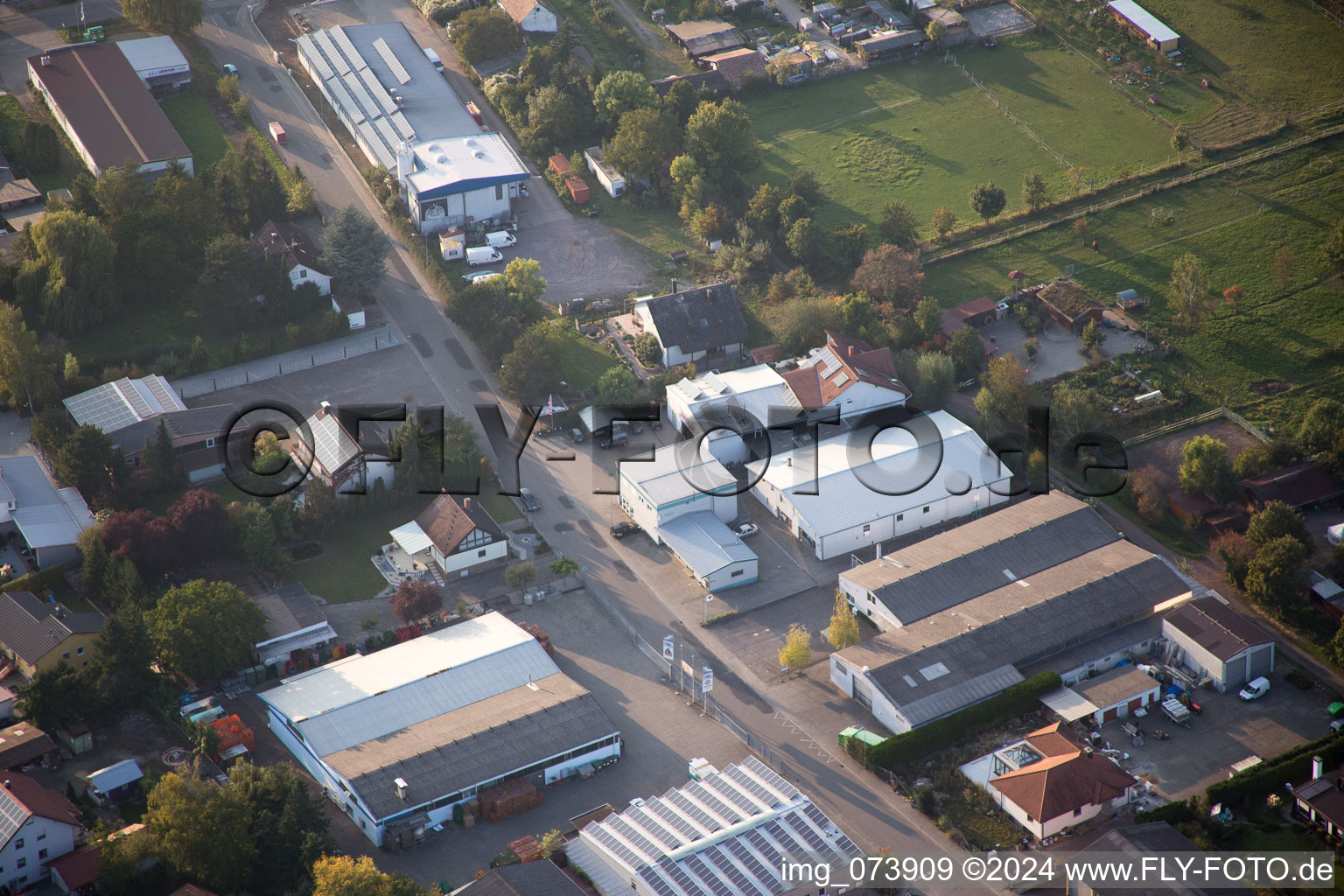 District Herxheim in Herxheim bei Landau in the state Rhineland-Palatinate, Germany out of the air