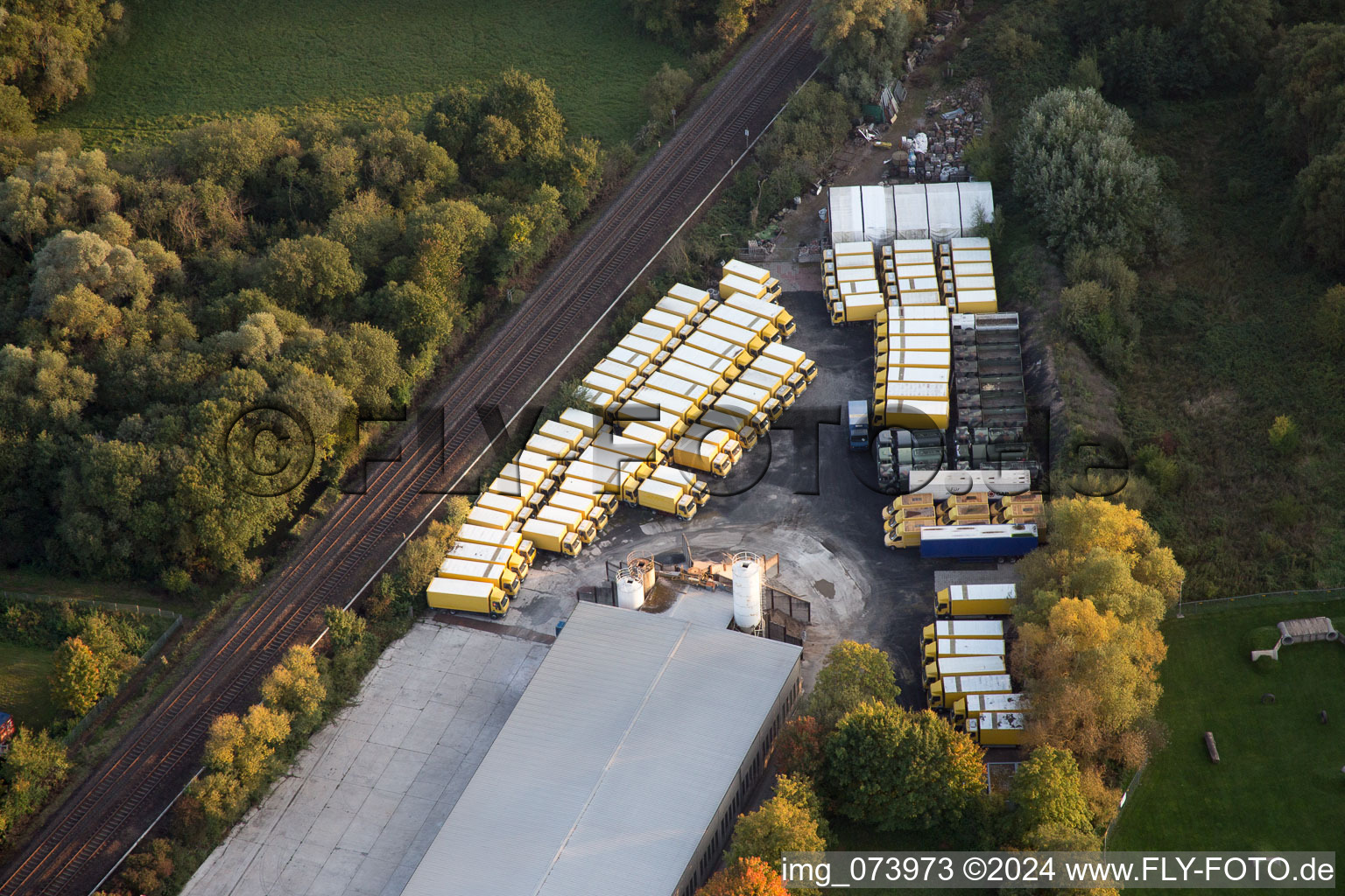 Drone image of Rohrbach in the state Rhineland-Palatinate, Germany