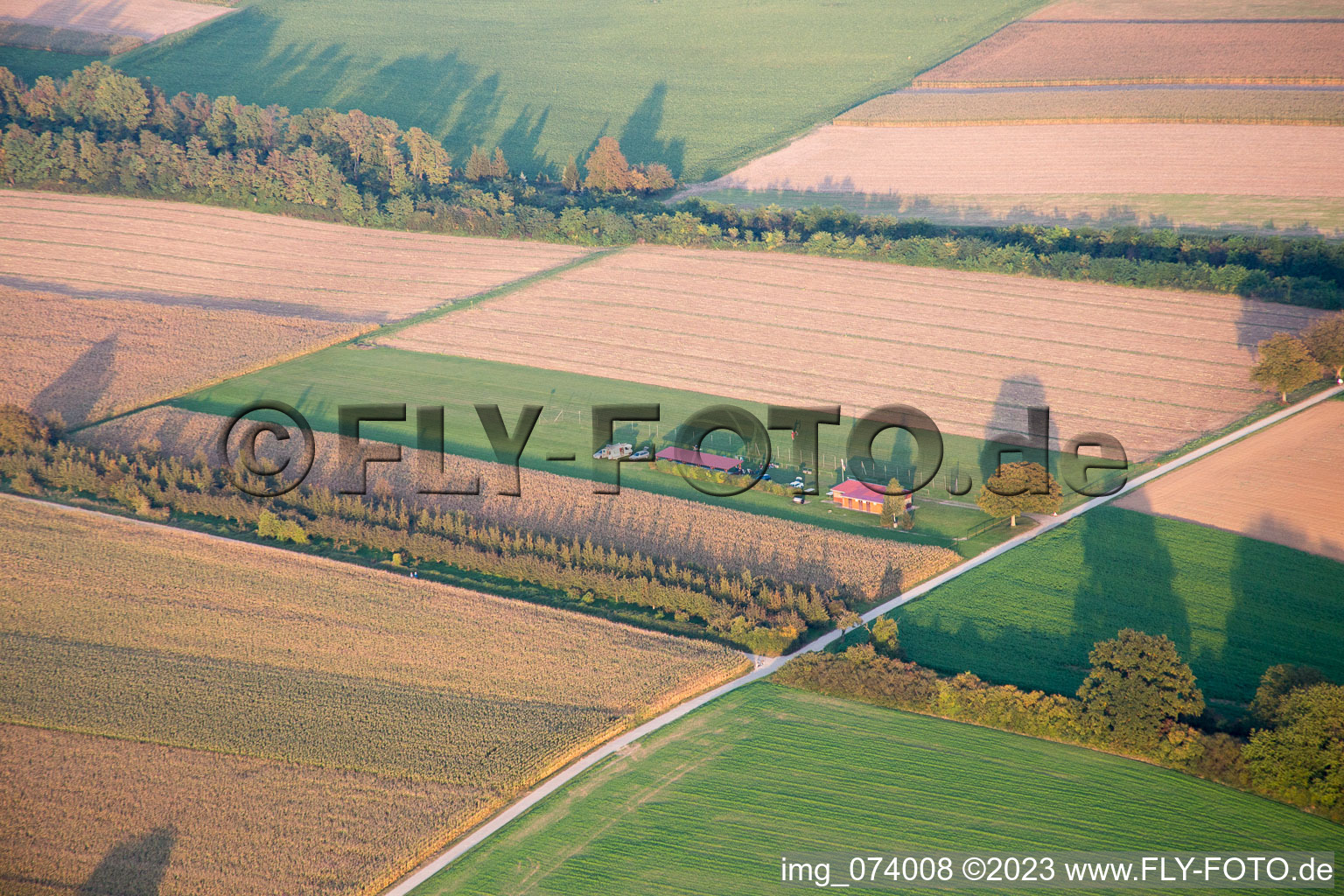 Model airfield in Freckenfeld in the state Rhineland-Palatinate, Germany