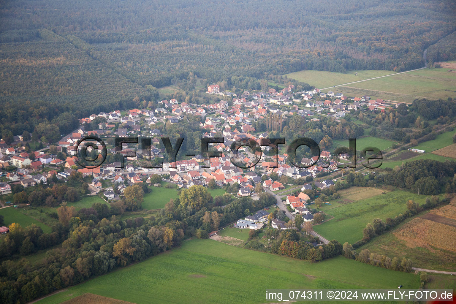 Schirrhein in the state Bas-Rhin, France