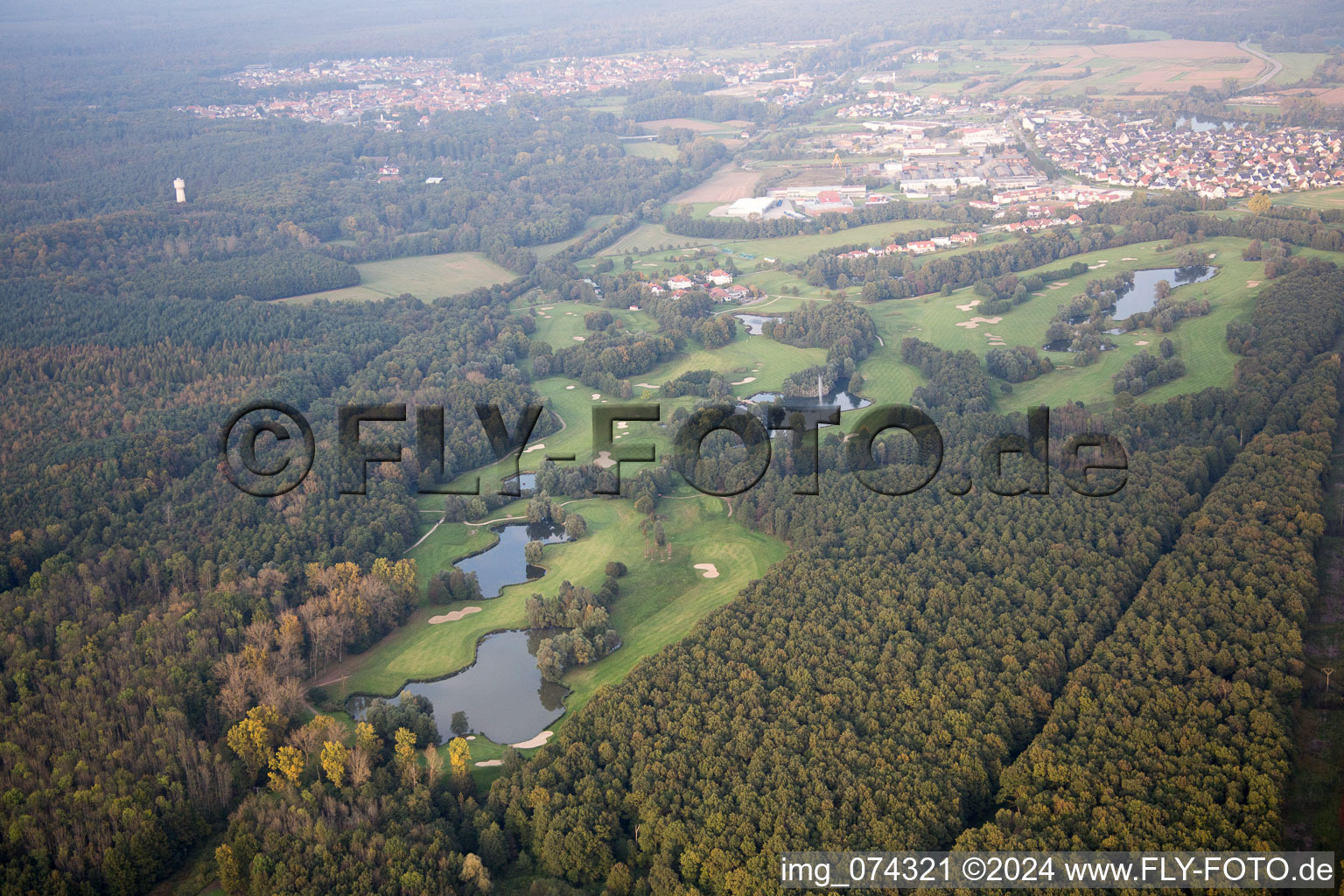 Golf course in Soufflenheim in the state Bas-Rhin, France