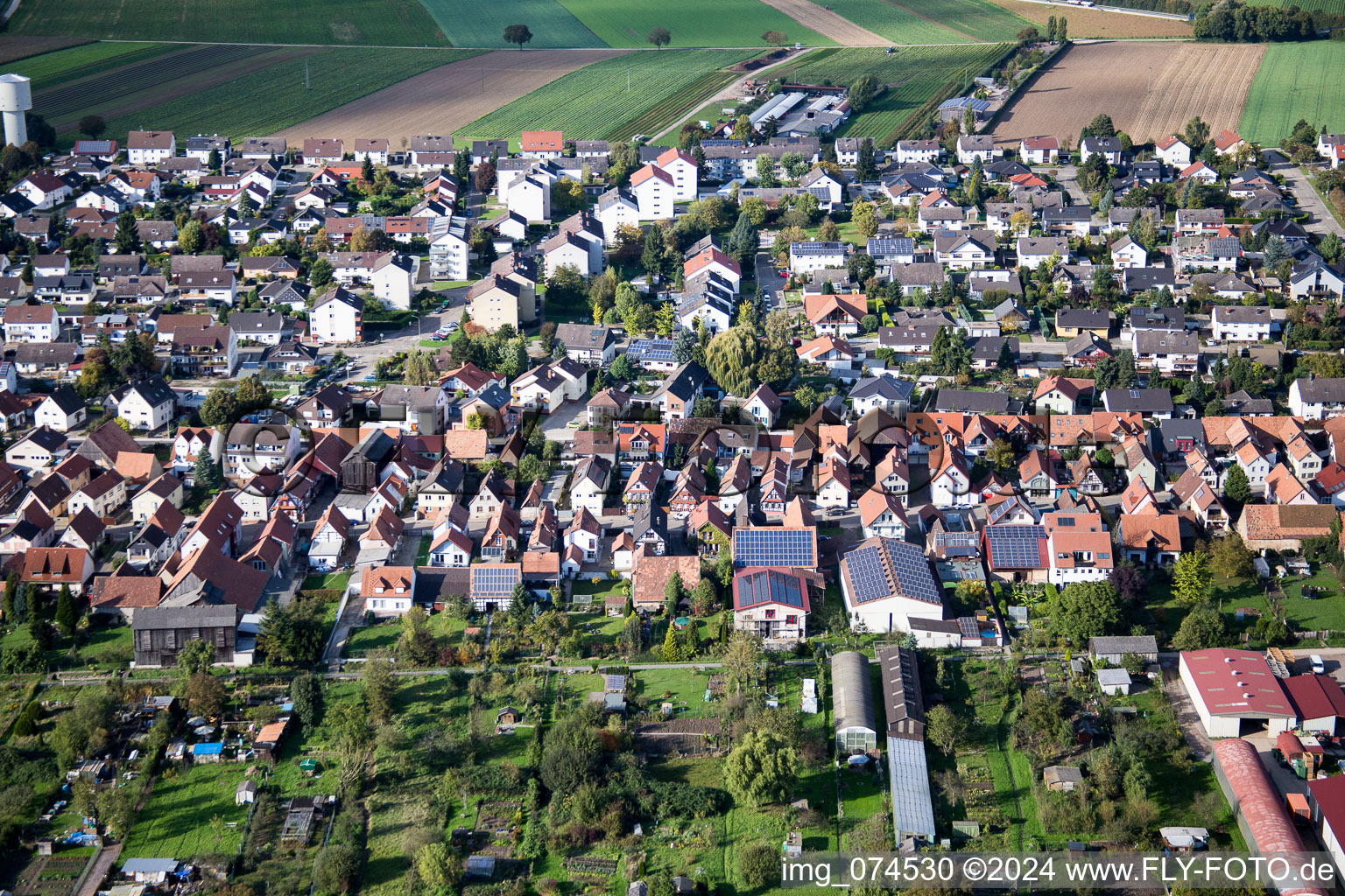 Kandel in the state Rhineland-Palatinate, Germany out of the air