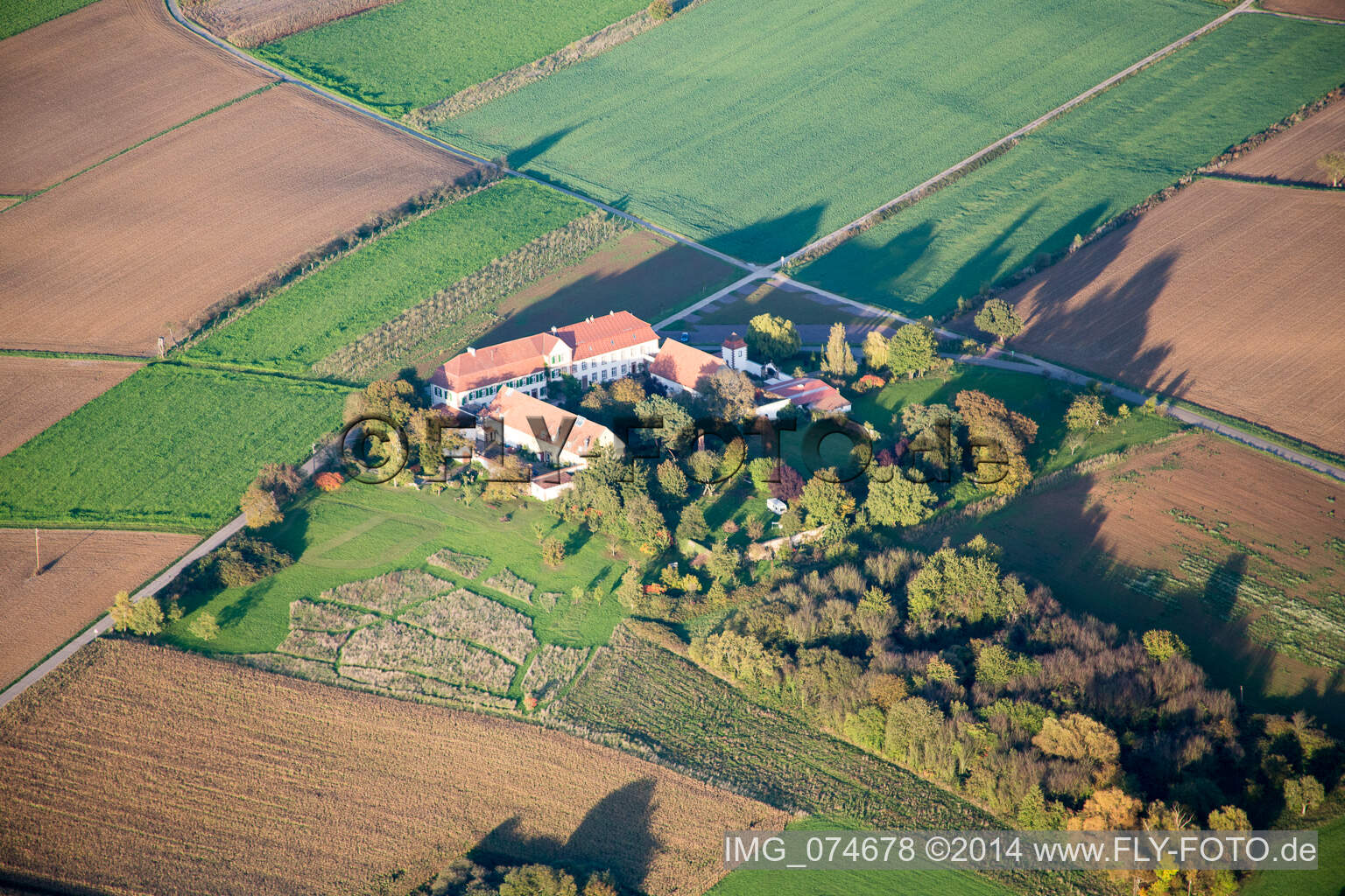 Workshop for Assisted Living of hidden Talents GmbH in the district Haftelhof in Schweighofen in the state Rhineland-Palatinate, Germany seen from above