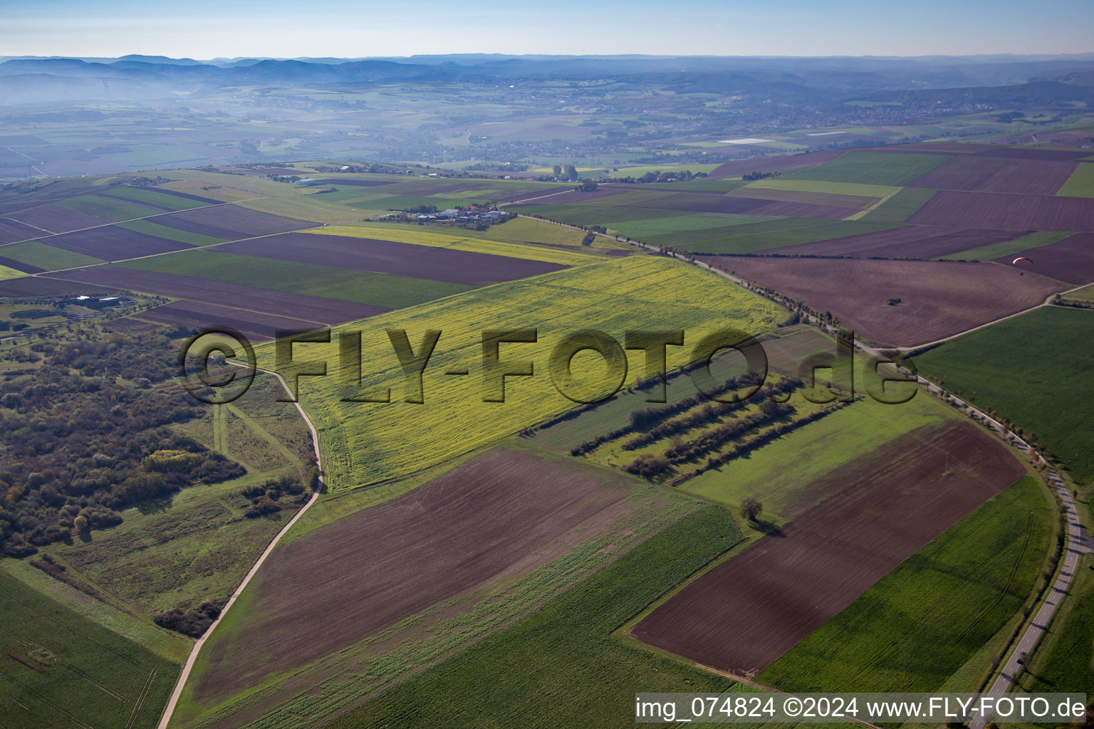 Grünstadt, stopover at the Quirnheimer Berg gliding site in Kindenheim in the state Rhineland-Palatinate, Germany