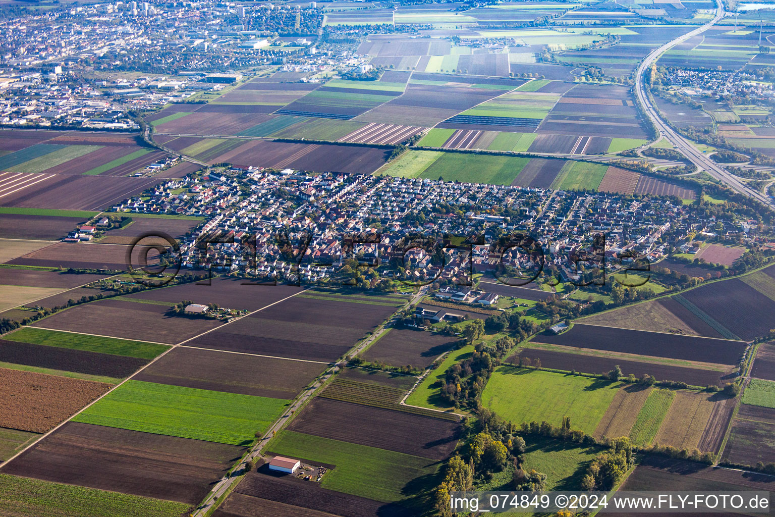 Beindersheim in the state Rhineland-Palatinate, Germany