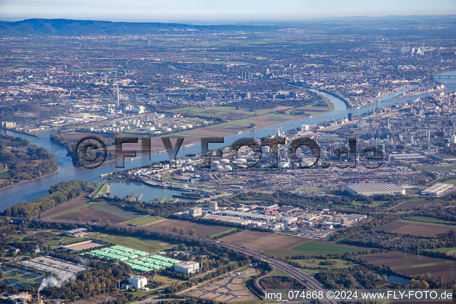 North in the district BASF in Ludwigshafen am Rhein in the state Rhineland-Palatinate, Germany