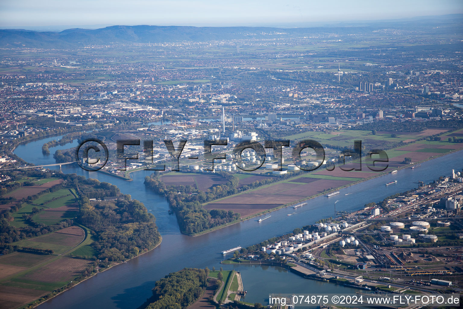 BASF Friesenheim in the district Neckarstadt-West in Mannheim in the state Baden-Wuerttemberg, Germany