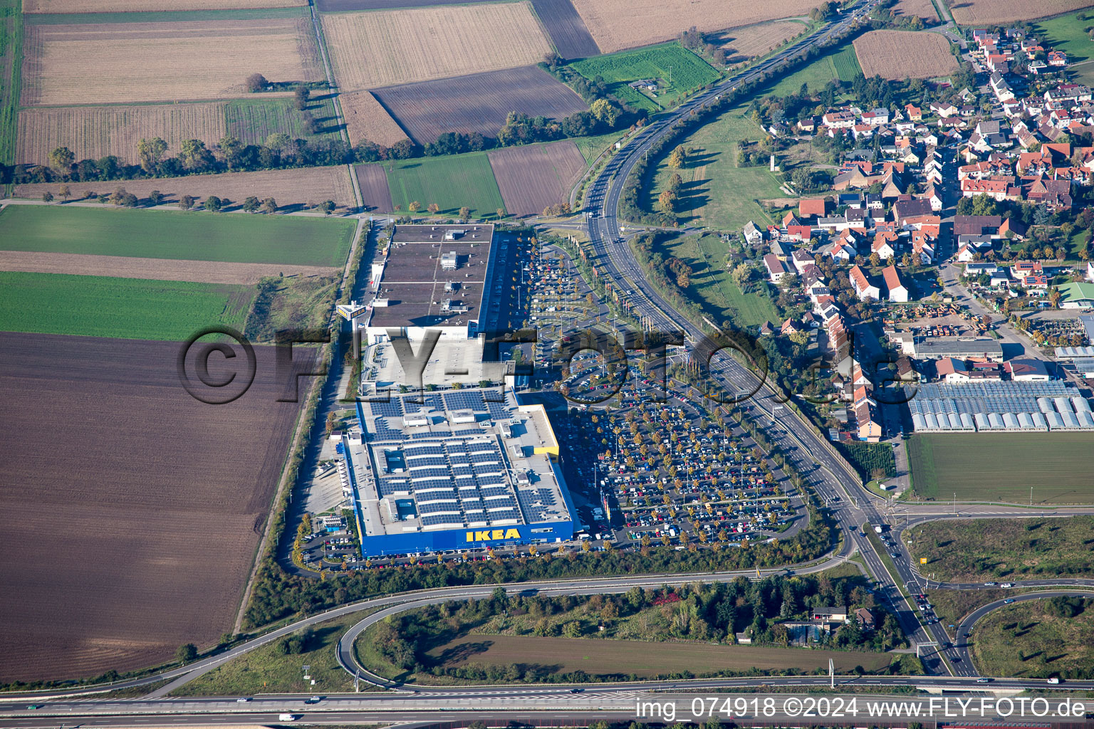 IKEA in the district Sandhofen in Mannheim in the state Baden-Wuerttemberg, Germany