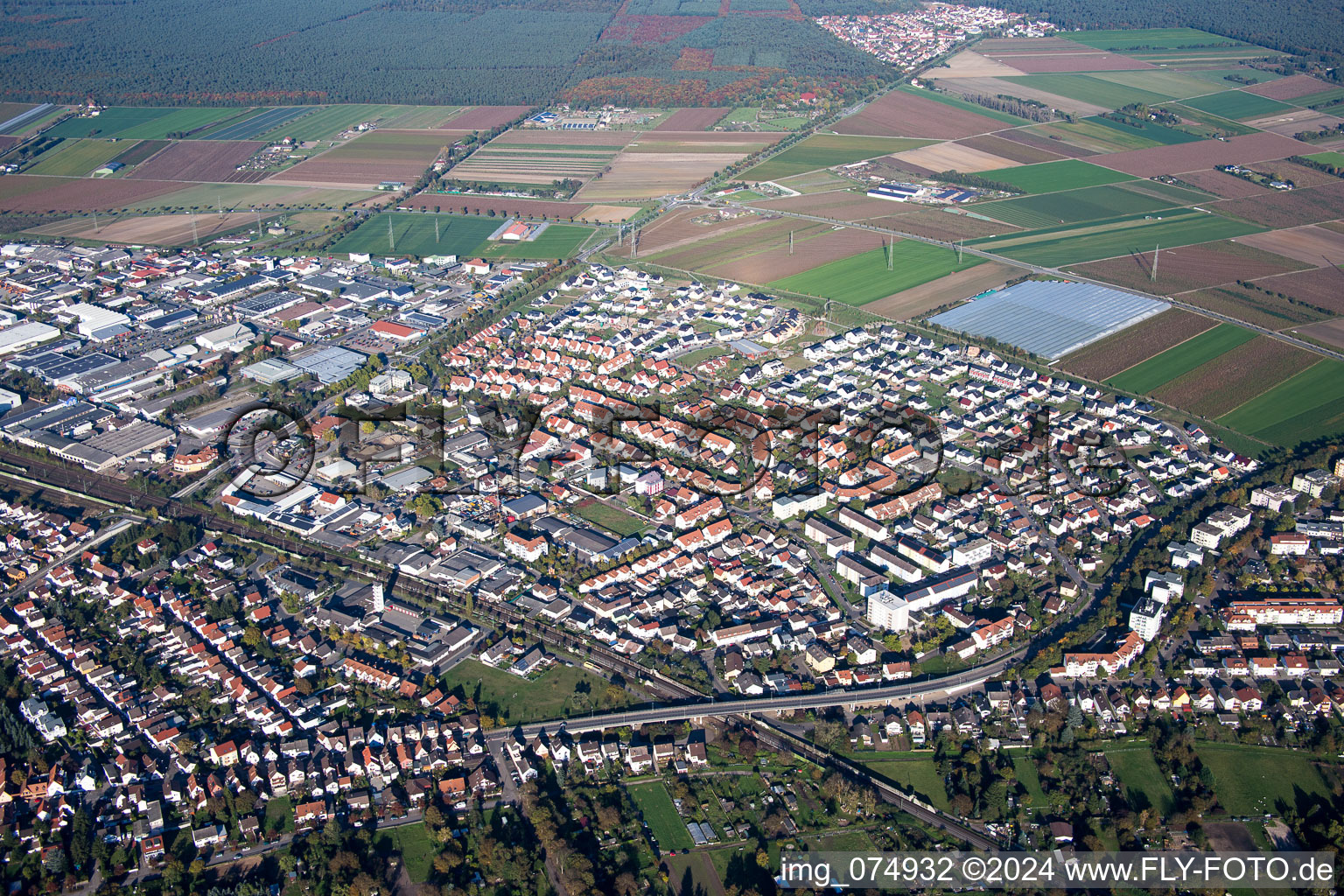 Lampertheim in the state Hesse, Germany