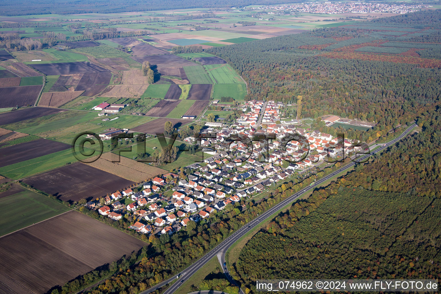 District Riedrode in Bürstadt in the state Hesse, Germany