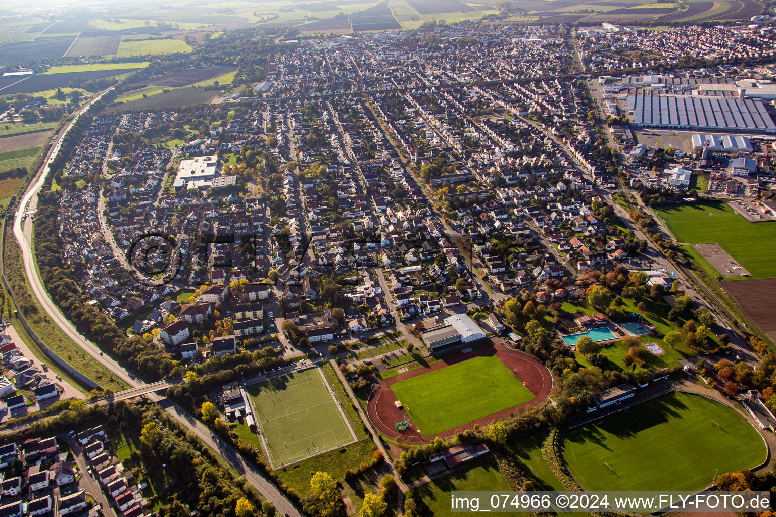 Bürstadt in the state Hesse, Germany