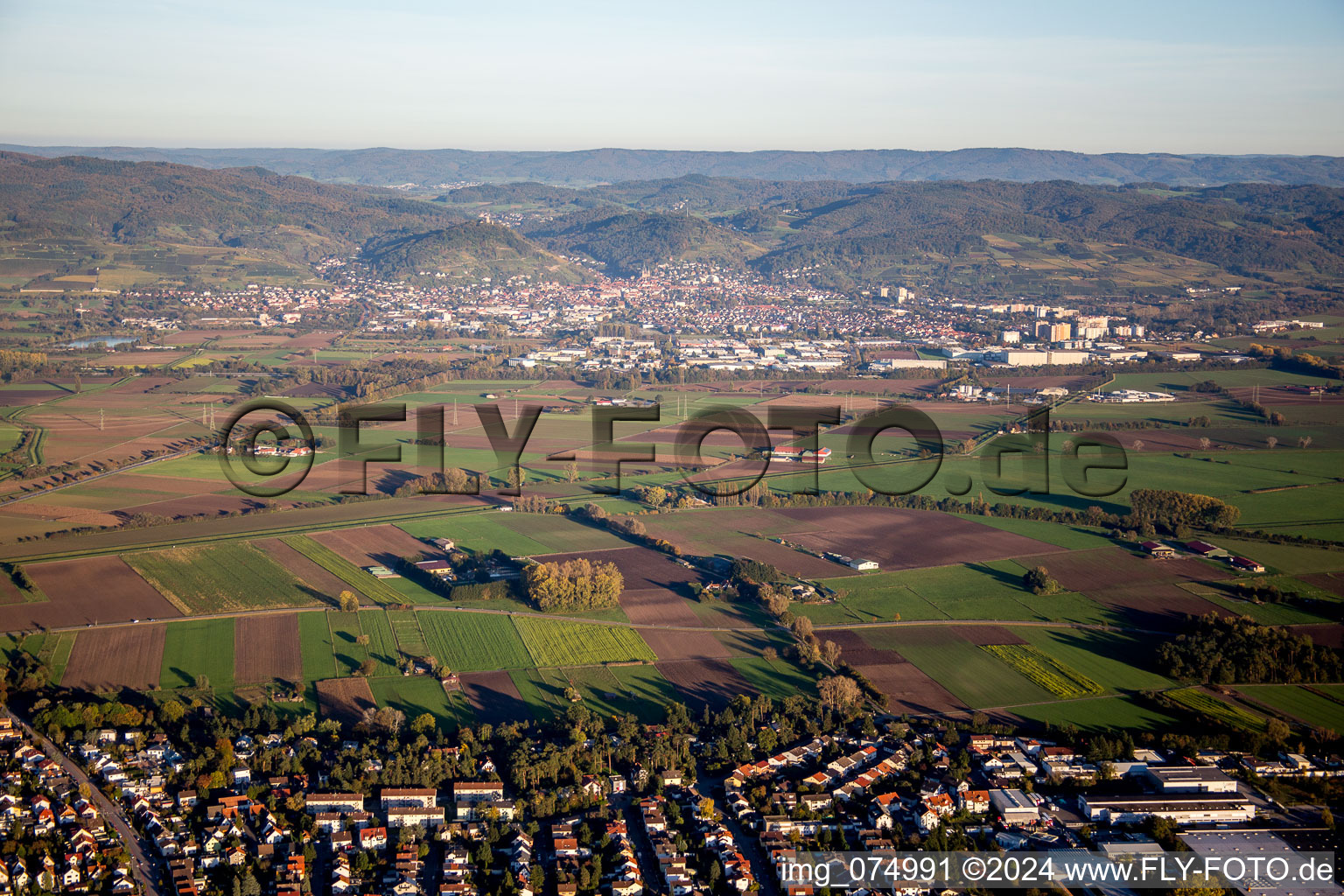 Town View of the streets and houses of the residential areas in Heppenheim (Bergstrasse) in the state Hesse, Germany