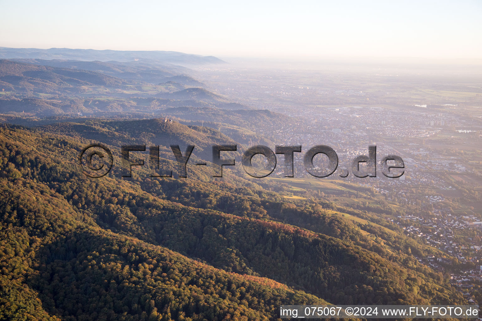 Aerial photograpy of Alsbach-Hähnlein in the state Hesse, Germany