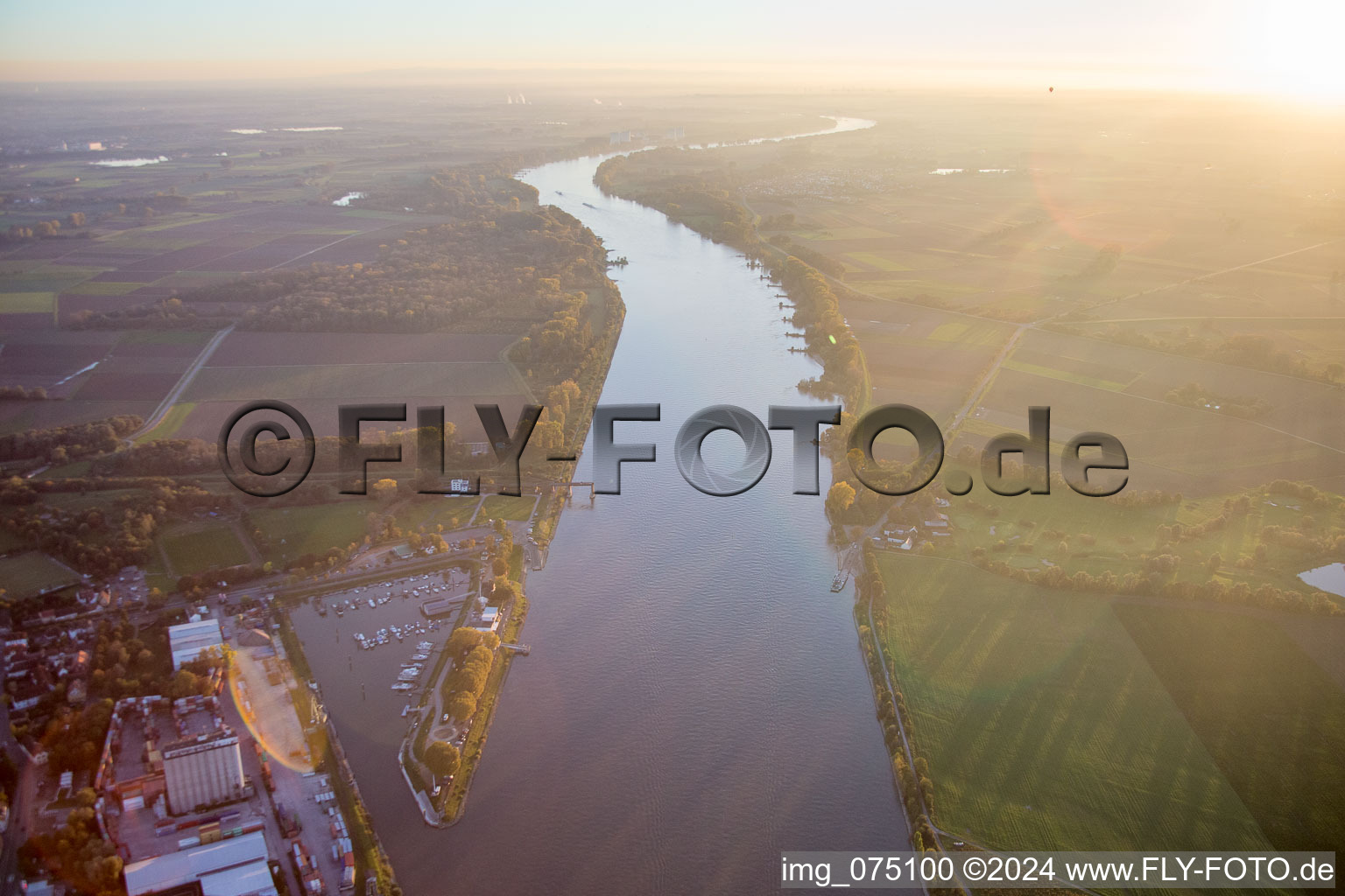 Gernsheim in the state Hesse, Germany out of the air